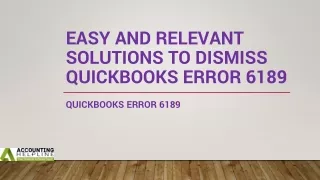 Getting QuickBooks Error 6189: Complete guide to fix