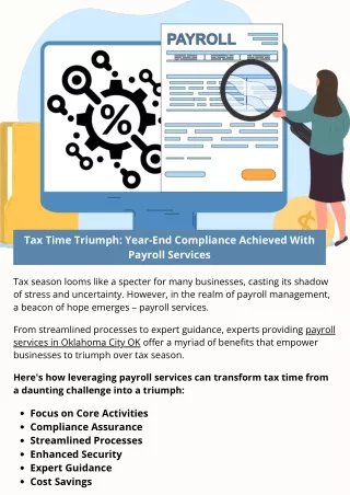 Tax Time Triumph: Year-End Compliance Achieved With Payroll Services