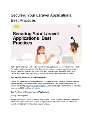 Securing Your Laravel Applications_ Best Practices