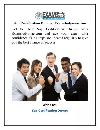 Sap Certification Dumps Examstudyzone