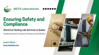 Electrical Testing Lab Services in Dubai