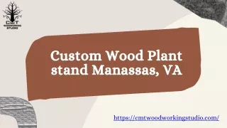 Manassas, VA Custom Wood Plant Stands - Handmade Quality