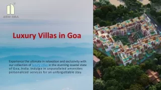 Luxury Villas in Goa