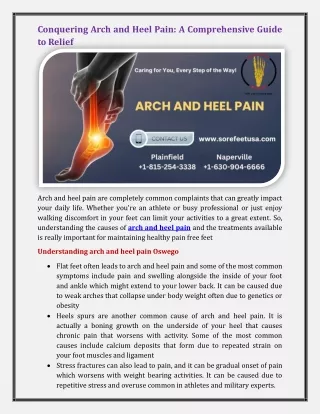 arch and heel pain