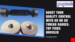 Precision GO NO GO Thread Gauge | Contact Gaugestools