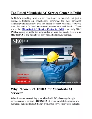 Best Mitsubishi AC Service Center in Delhi