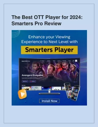 The Best OTT Player for 2024 Smarters Pro Review