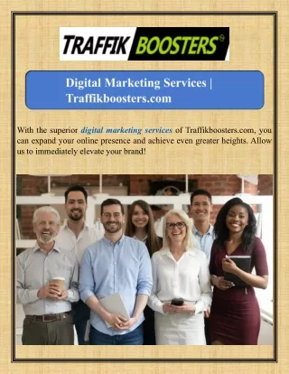Digital Marketing Services Traffikboosters.com