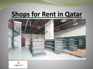 Shops for Rent in Qatar