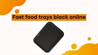 Fast food trays black online