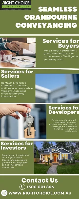 Seamless Cranbourne Conveyancing  | Right Choice Conveyancing
