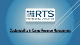Sustainability in Cargo Revenue Management