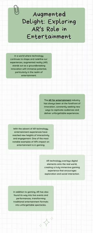 Augmented Delight Exploring AR's Role in Entertainment