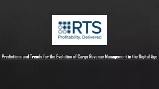 Predictions and Trends for the Evolution of Cargo Revenue Management in the Digital Age