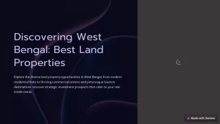 Discovering-West-Bengal-Best-Land-Properties