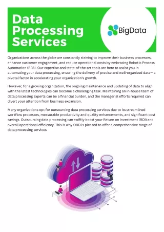 Maximizing Efficiency with Outsource Data Processing Services