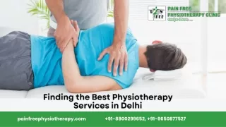 Best Physiotherapy Services in Delhi
