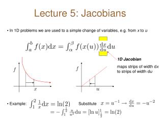 Lecture 5: Jacobians