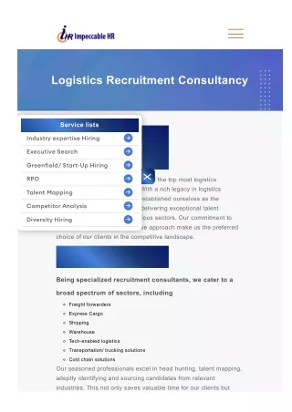 Find the Best Logistics Recruitment Specialists in India