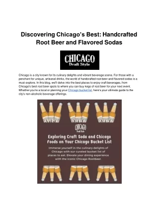 Discovering Chicago’s Best_ Handcrafted Root Beer and Flavored Sodas - chicago rootbeer