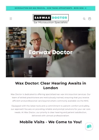 Expert Earwax Removal Services in London