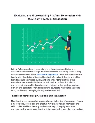 Exploring the Microlearning Platform Revolution with MaxLearn’s Mobile Application
