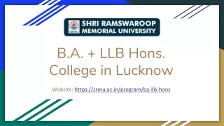 B.A.   LLB Hons. College in Lucknow