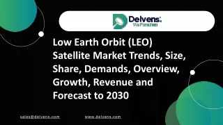 Low Earth Orbit (LEO) Satellite Market