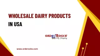 Wholesale Dairy Products in USA