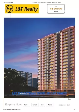 L&T Sewri _ LnT Realty The Gateway Sewri _ LnT Sewri