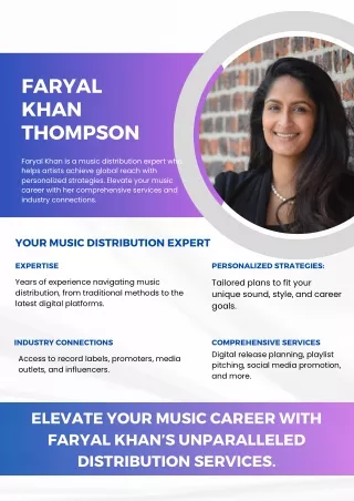 Amplify Your Music Career with Faryal Khan: Personalized Distribution Strategies