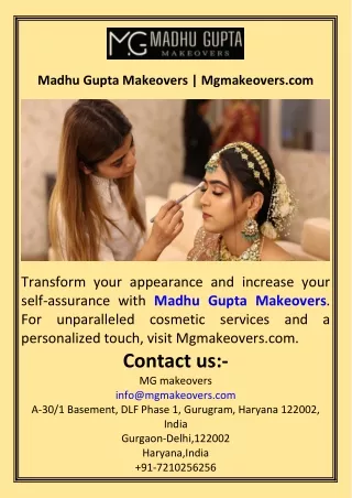 Madhu Gupta Makeovers  Mgmakeovers.com