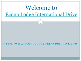 Econo lodge international drive