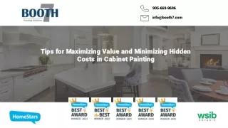 Tips for Maximizing Value and Minimizing Hidden Costs in Cabinet Painting