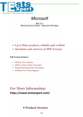 Ace Microsoft Excel Expert MO-211 Exam Power Your Success