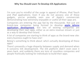 app development iphone