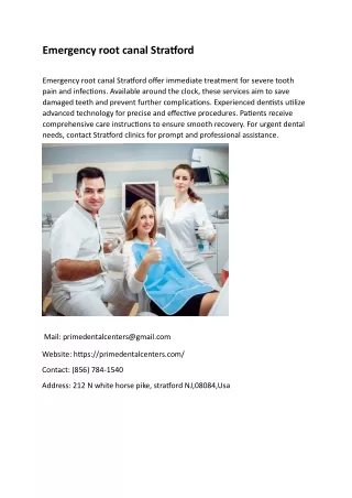 Emergency tooth extraction Stratford