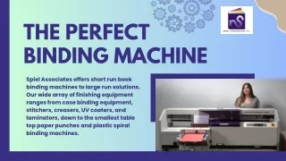 The Perfect Book Binding Machine - Spiel Associates