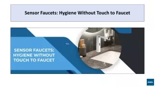 Sensor Faucets Hygiene Without Touch to Faucet