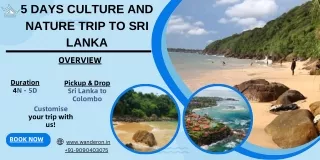 5 Days Culture and Nature Trip to Sri Lanka