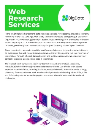 Elevate Web Insights Comprehensive Web Research Services