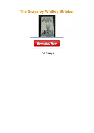 The Grays by Whitley Strieber