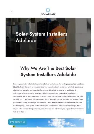 Solar System Installers Adelaide