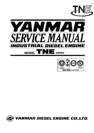 Yanmar 3TNE84 Industrial Diesel Engine Service Repair Manual