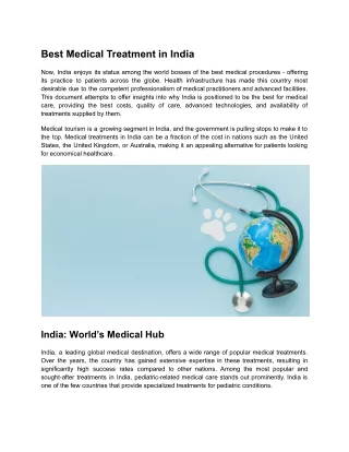 Best Medical Treatment in India (1)