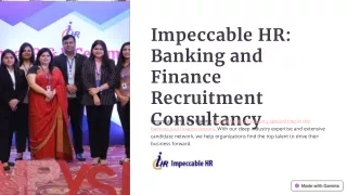 Banking and Finance Recruitment Consultancy in India | Impeccable HR