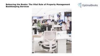 Balancing the Books The Vital Role of Property Management Bookkeeping Services