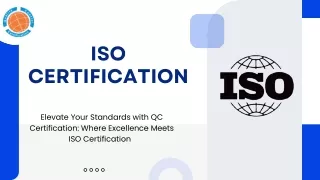 ISO Certification | Quality Control Certification