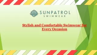 Stylish and Comfortable Swimwear for Every Occasion