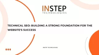 TECHNICAL SEO Presentation - InStep Technologies